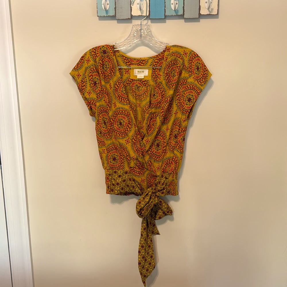 Maeve by Anthropologie Capped-Sleeved Blouse / Size XS / Excellent Condition